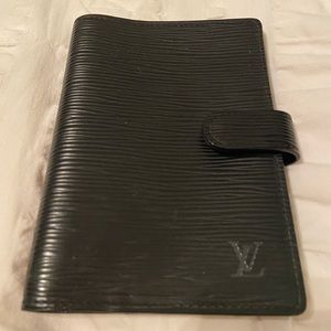 Authentic Vintage Louis Vuitton Black Epi Agenda